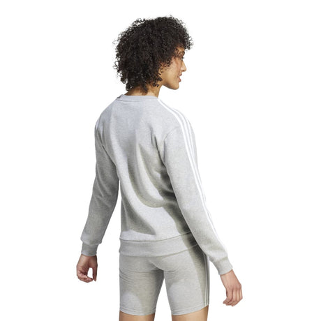 Adidas Womens Essentials 3-Stripes Fleece Sweatshirt