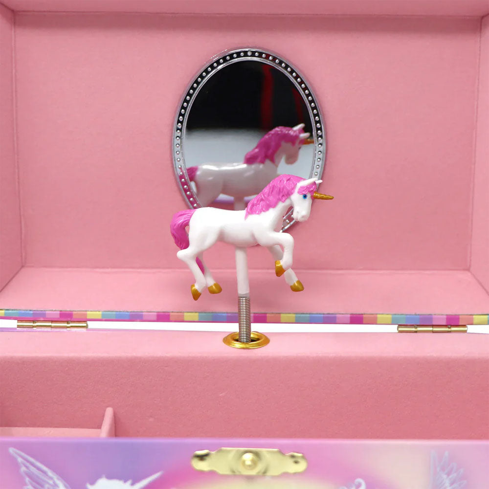 Pink Poppy - Unicorn Rainbow Luxury Music Box