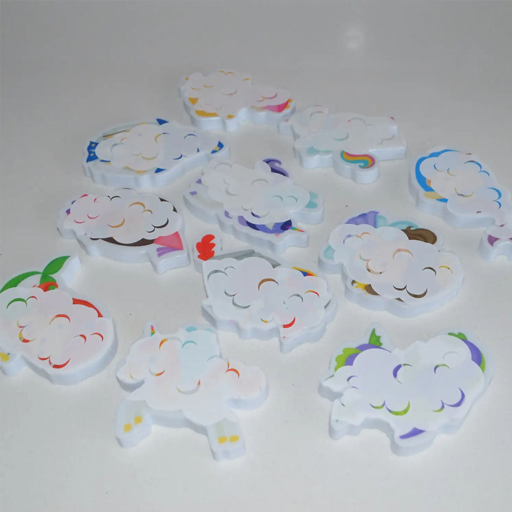 Buddy & Barney Colour Changing Bath Stickers - Magical Creatures