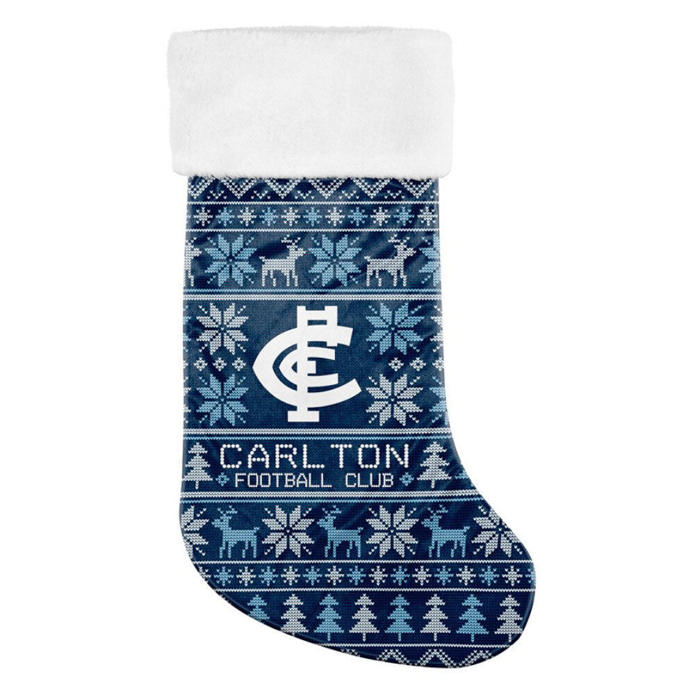 AFL Xmas Stocking - Carlton Blues