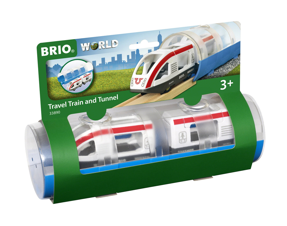 Brio World - Travel Train and Tunnel - 3 Pieces