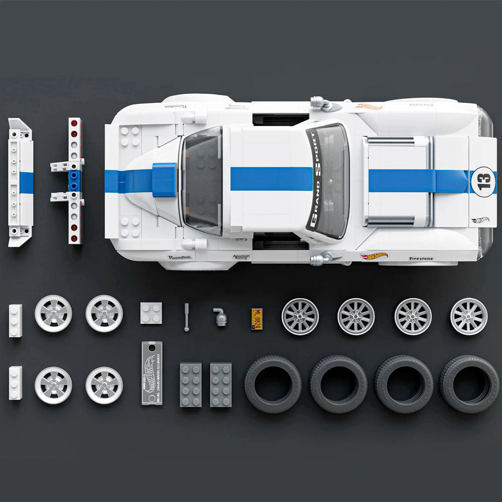 Mattel Brick Shop Hot Wheels Elite Corvette Grand Sport