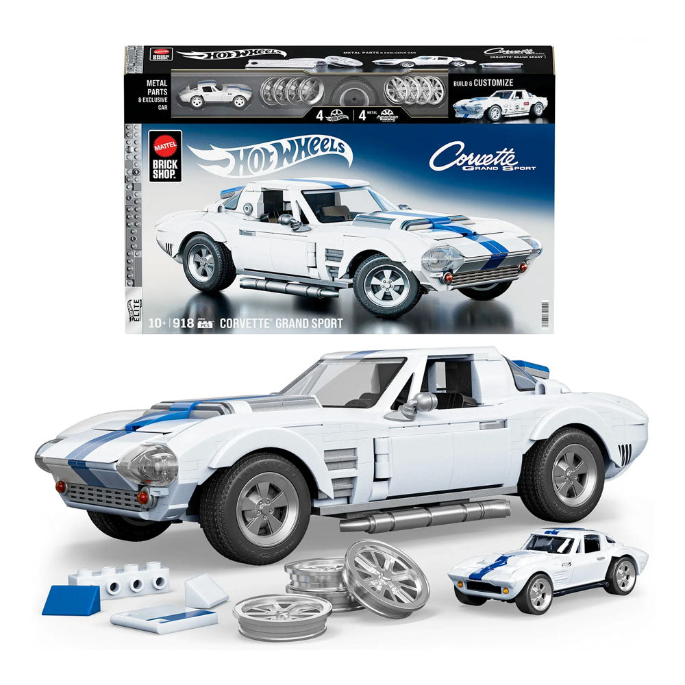 Mattel Brick Shop Hot Wheels Elite Corvette Grand Sport