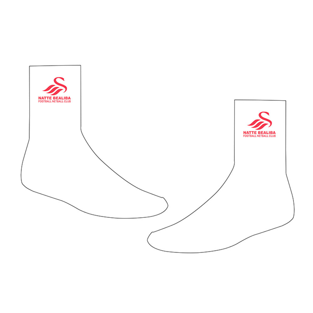Netball Team Netball Crew Socks Natte Bealiba FC