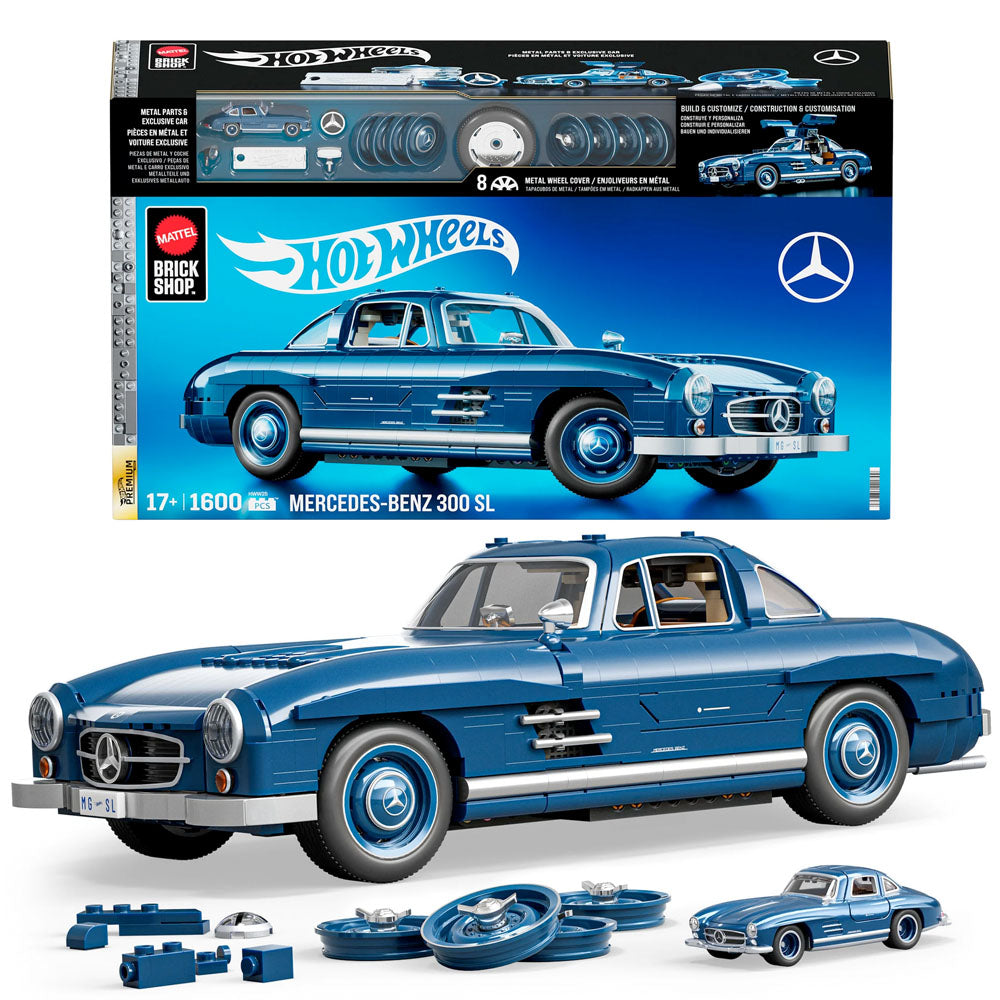 Mattel Brick Shop Hot Wheels Premium Mercedes-Benz 300 SL