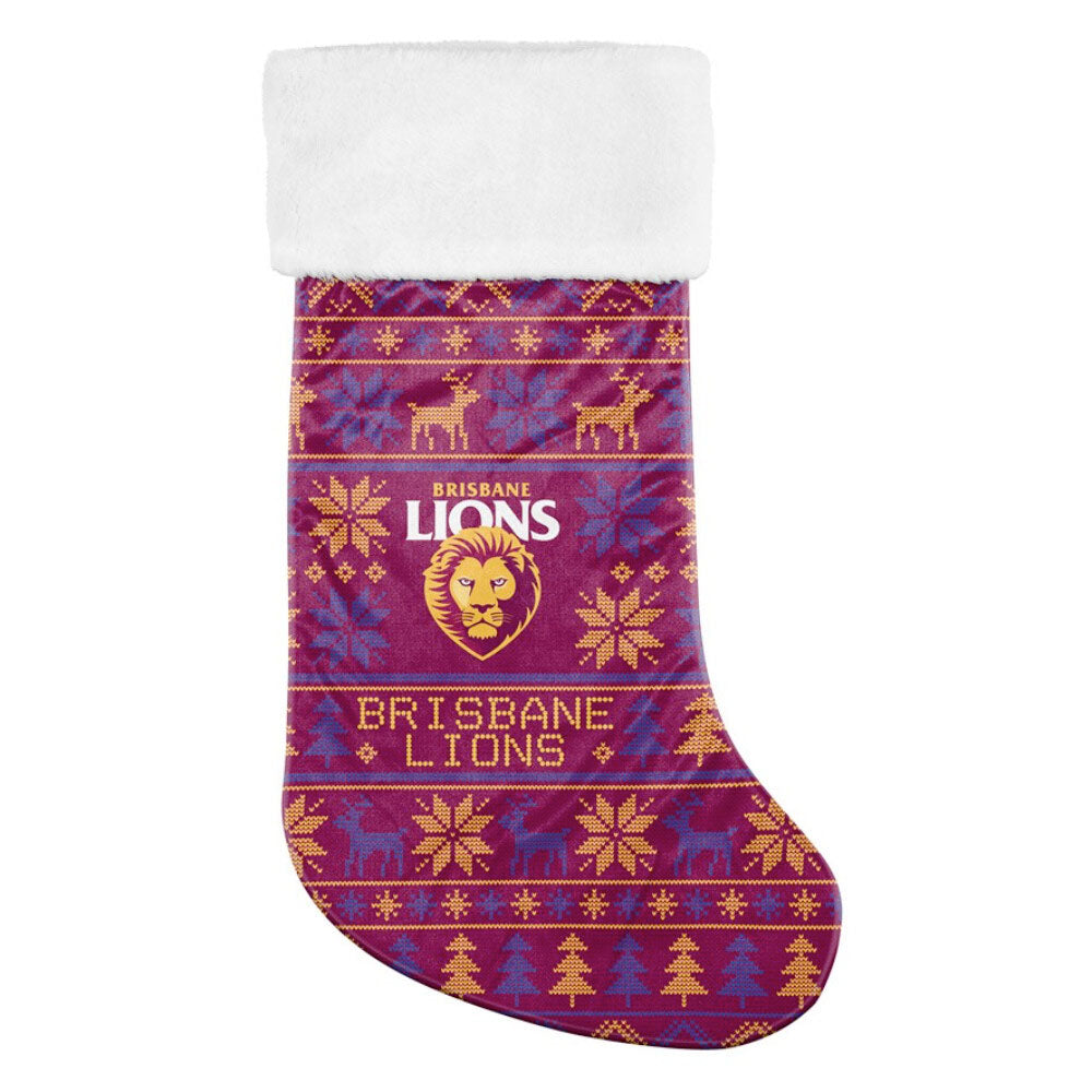 AFL Xmas Stocking - Brisbane Lions