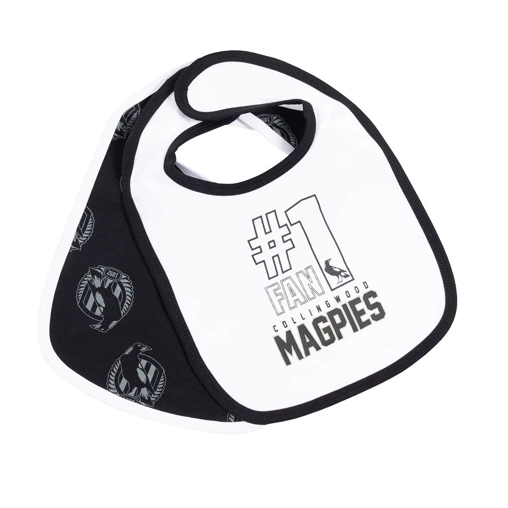 AFL Collingwood Magpies Baby Bibs PlayOn Sports and Toys