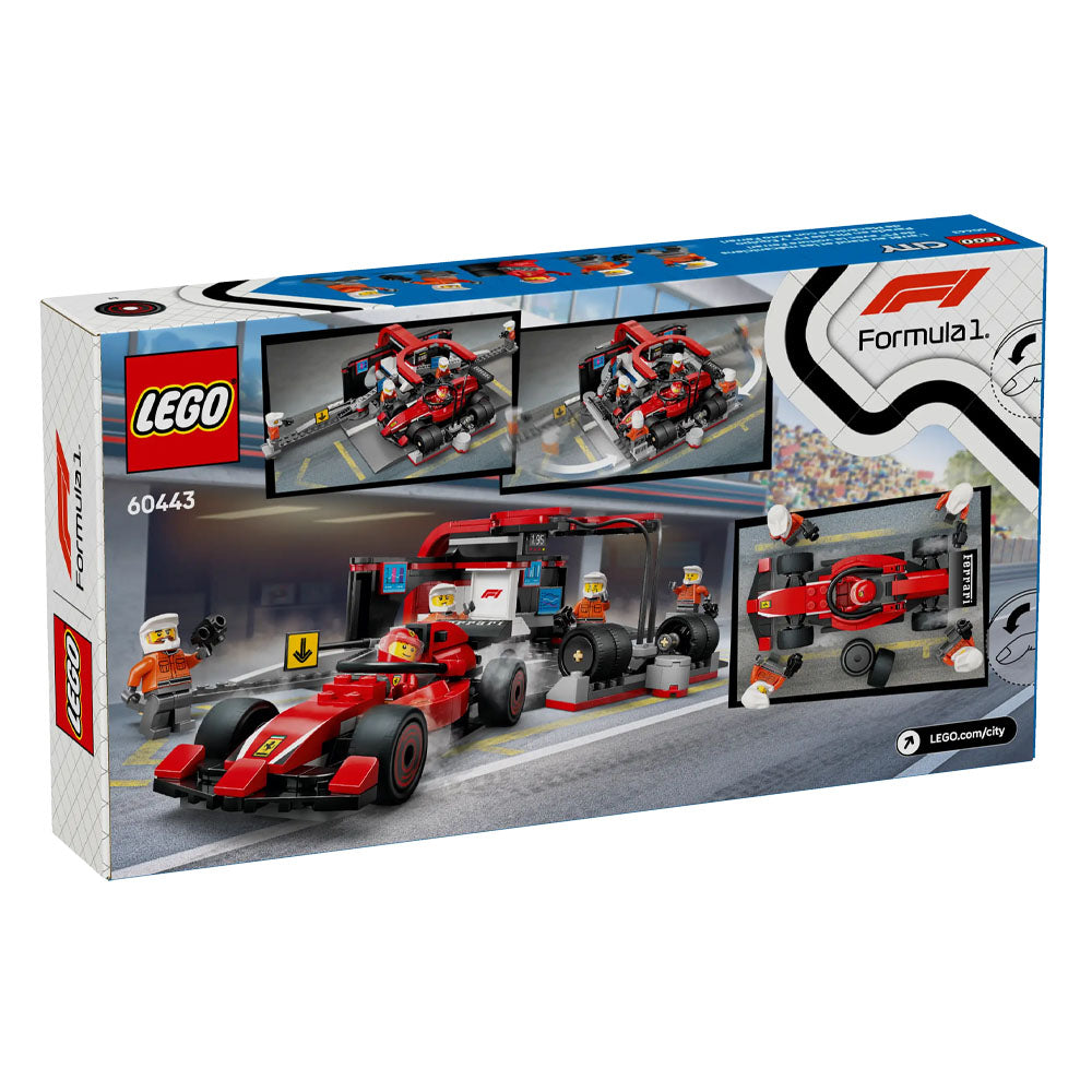 LEGO City F1 Pit Stop & Pit Crew with Ferrari Car - 60443