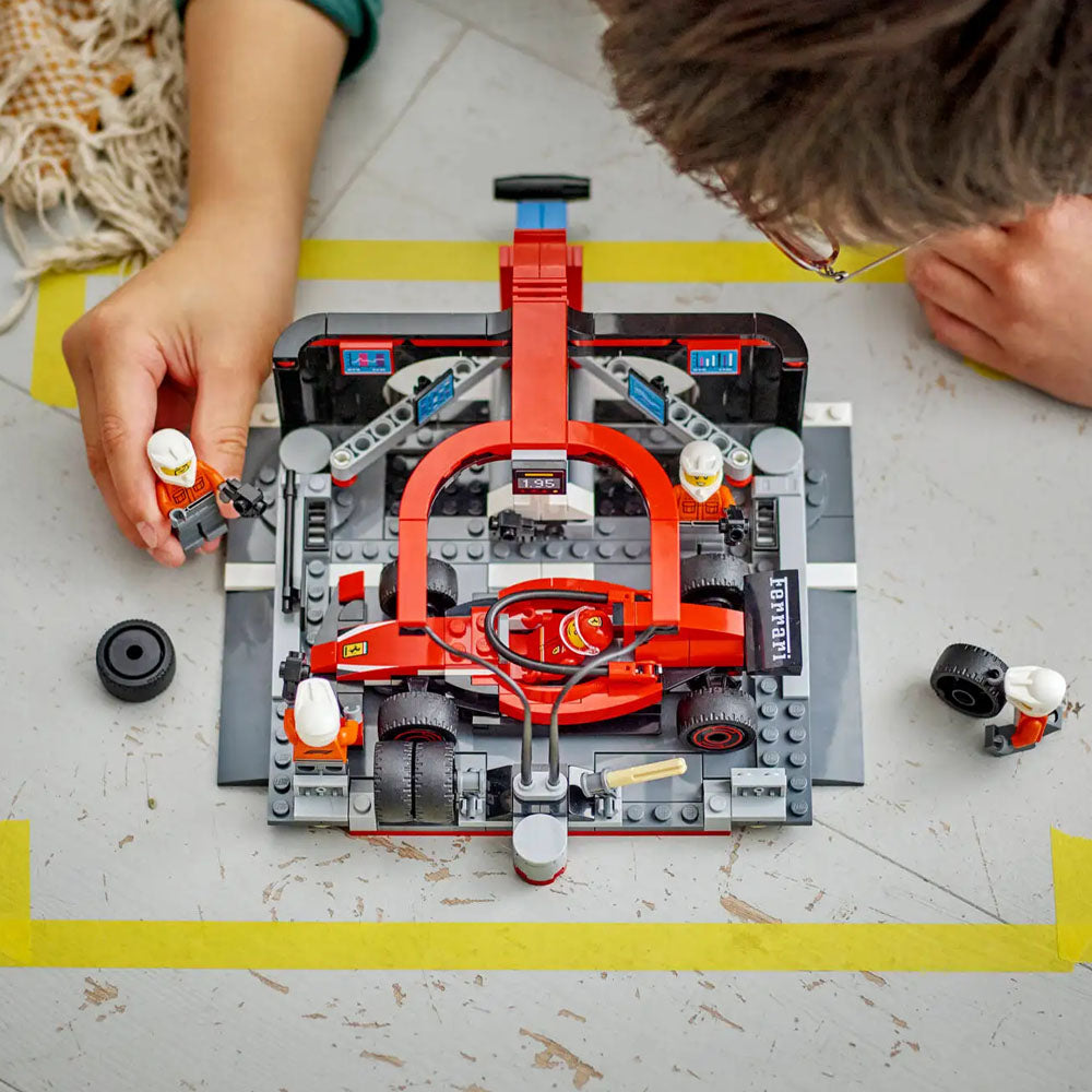 LEGO City F1 Pit Stop & Pit Crew with Ferrari Car - 60443