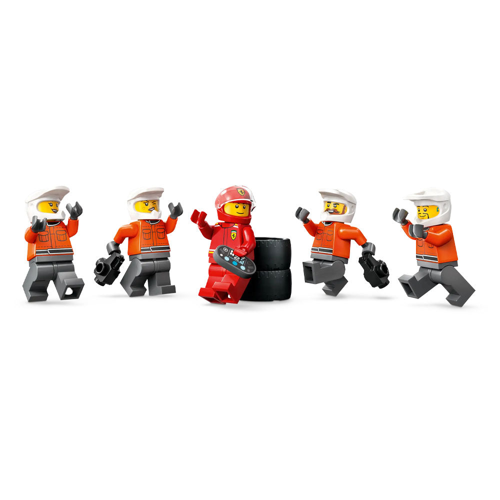 LEGO City F1 Pit Stop & Pit Crew with Ferrari Car - 60443