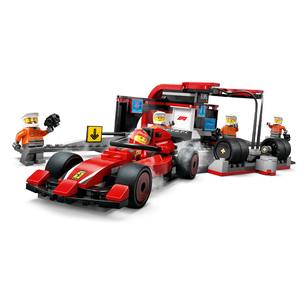 LEGO City F1 Pit Stop & Pit Crew with Ferrari Car - 60443