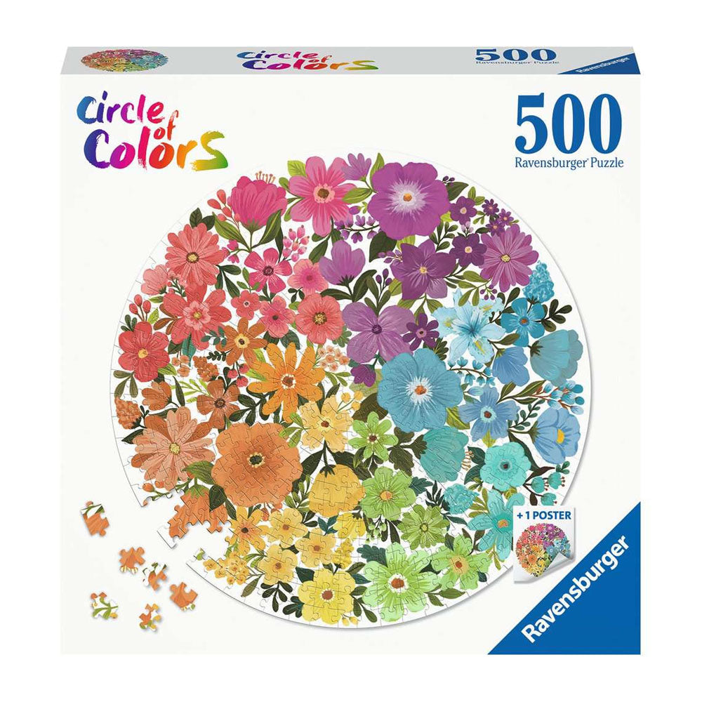 Ravensburger - Circle of Colors Puzzle Flowers 500 Piece