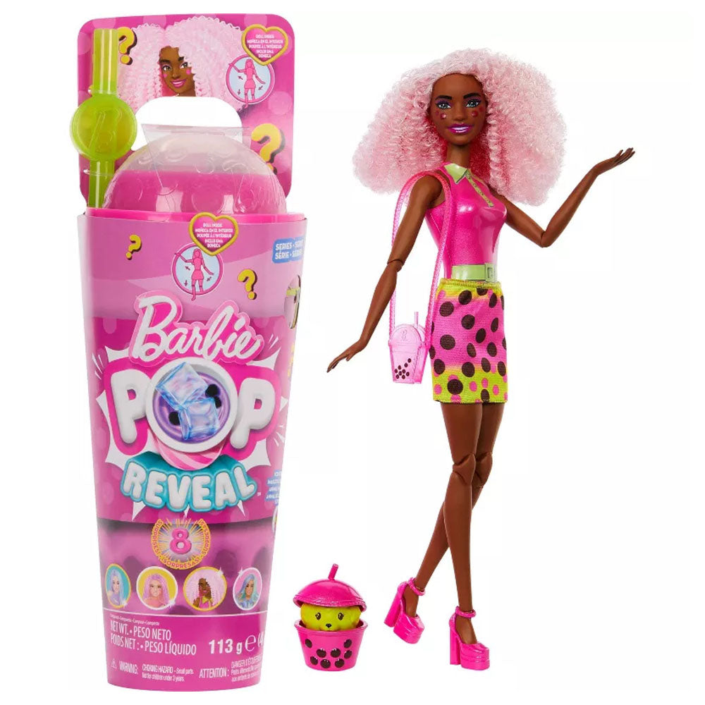 Barbie Pop Reveal Bubble Tea Pink Doll