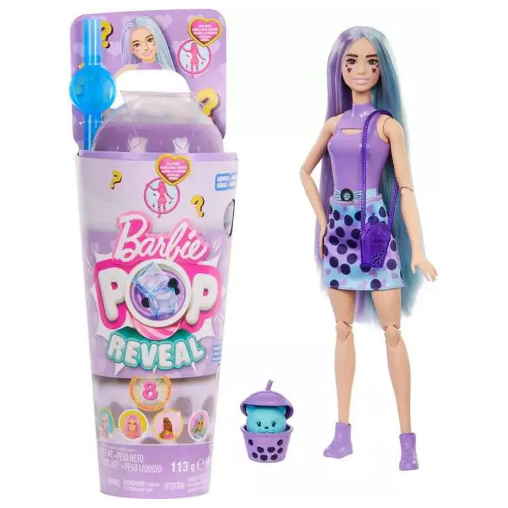 Barbie Pop Reveal Bubble Tea Purple Doll