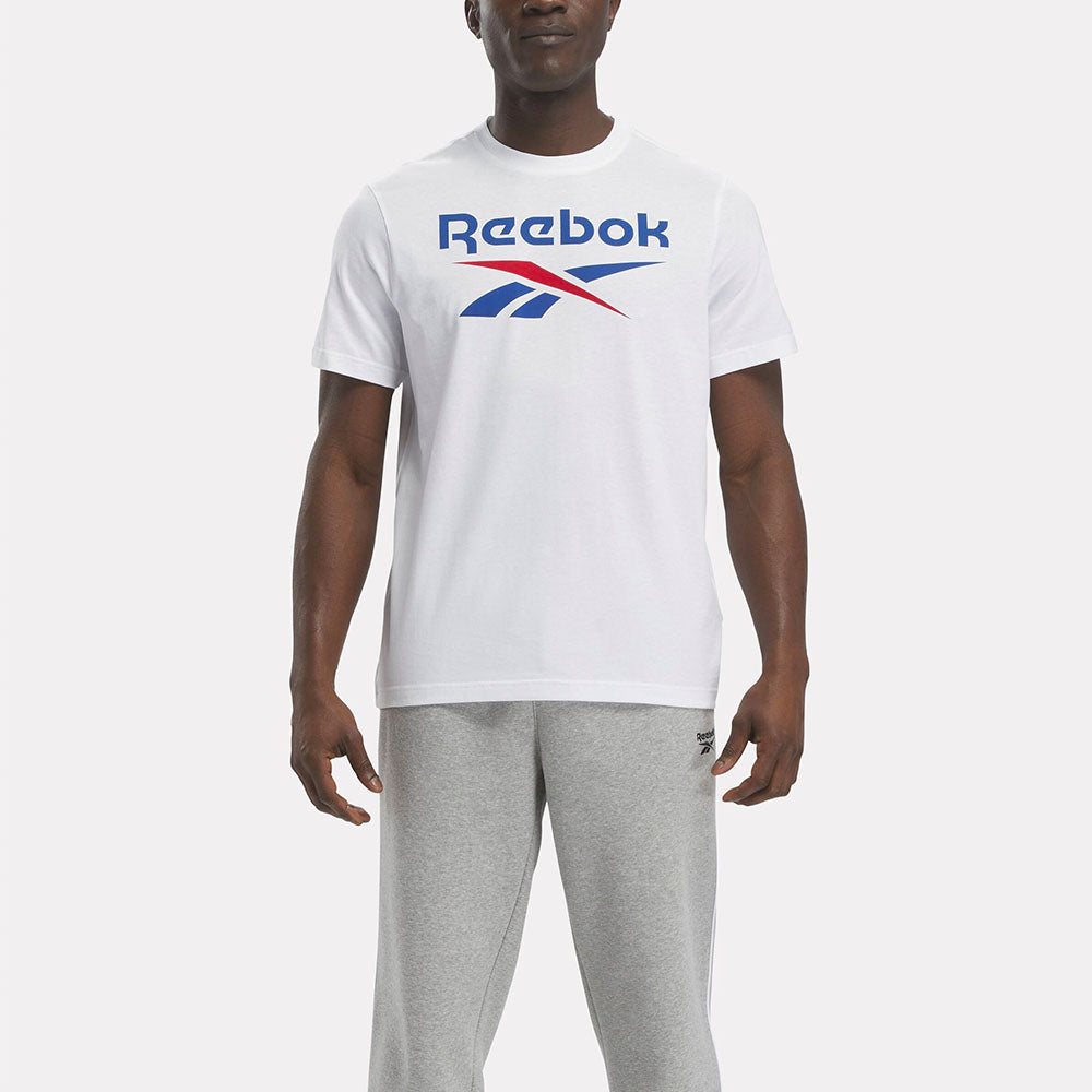 Reebok Mens ID Stacked Logo Tee