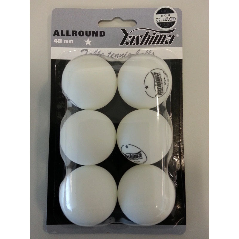 Yashima Table Tennis Balls 1 Star 6 Pack SportsPower Weir Group