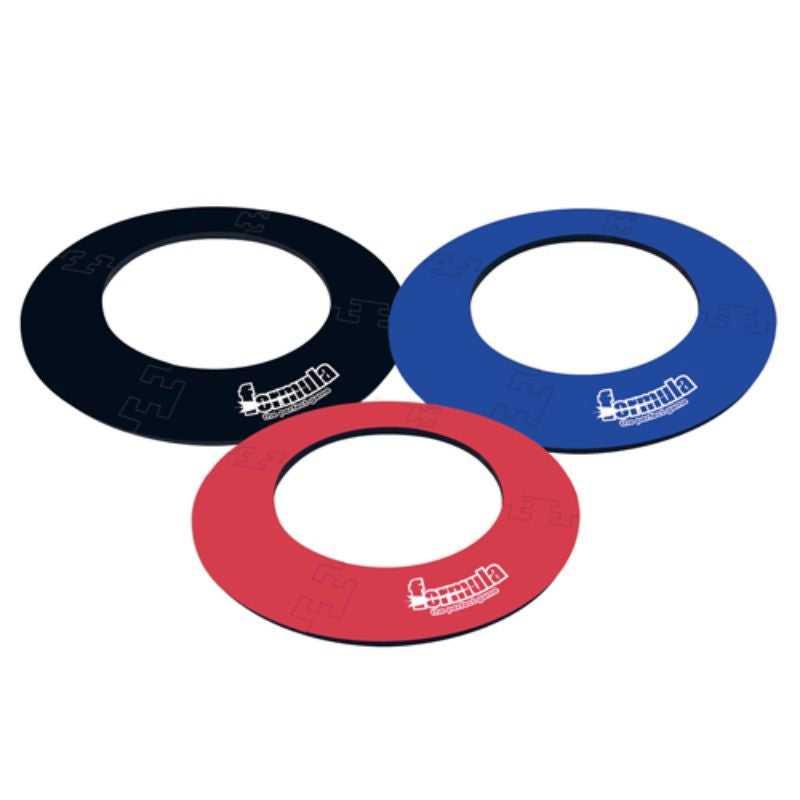 FORMULA SPORTS DARTBOARD SURROUND BLACK RED