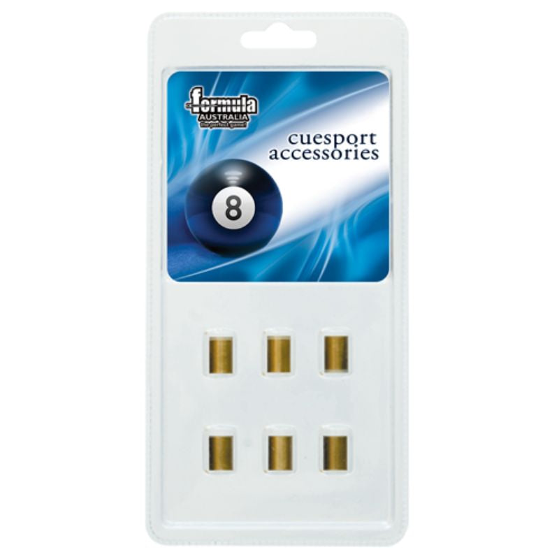 FORMULA SPORTS BRASS FERRULE 10MM GLUE TIPX6