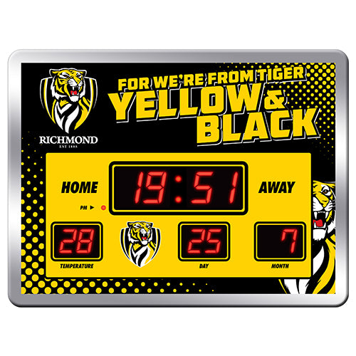 AFL LED SCOREBOARD CLOCK RICHMOND TIGERS