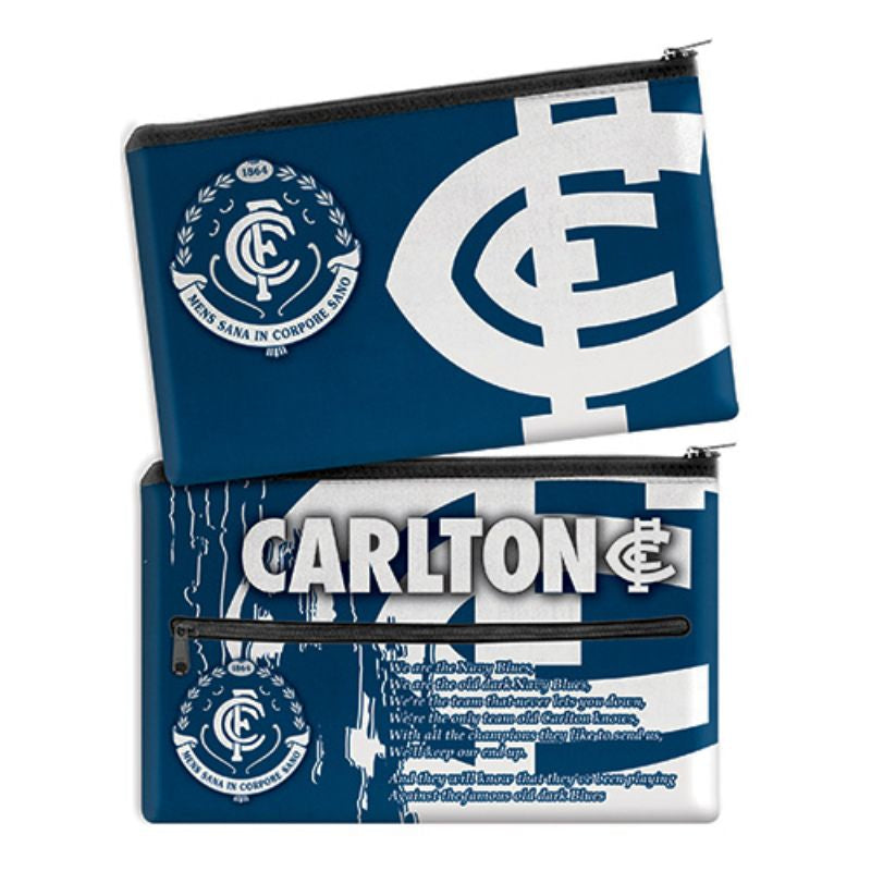 AFL SONG PENCIL CASE CARLTON BLUES