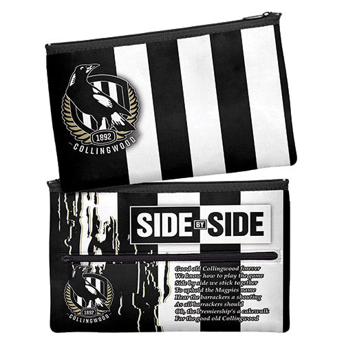 AFL SONG PENCIL CASE COLLINGWOOD MAGPIES