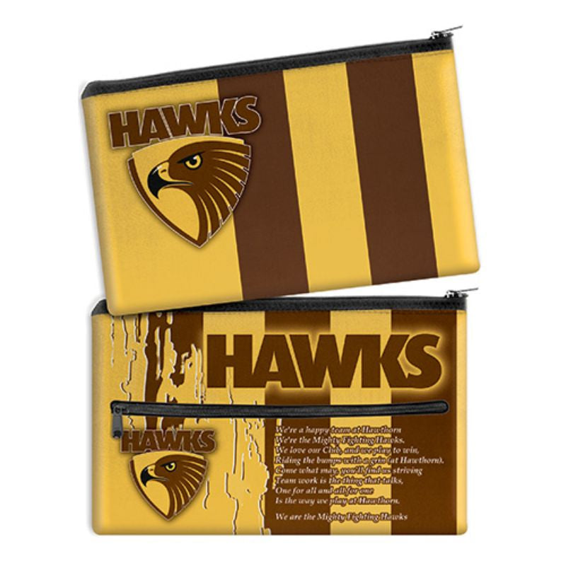 AFL SONG PENCIL CASE HAWTHORN HAWKS