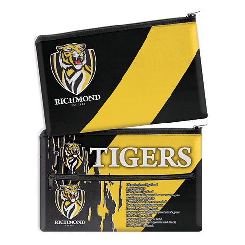 AFL SONG PENCIL CASE RICHMOND TIGERS