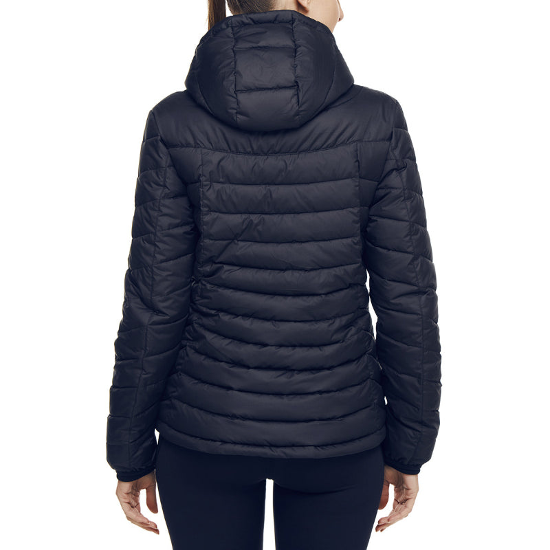 CHAMPION WOMENS PUFFER JACKET BLACK