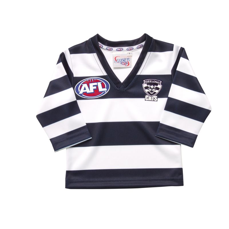 AFL REPLICA LONGSLEEVE TODDLER GUERNSEY GEELONG CATS
