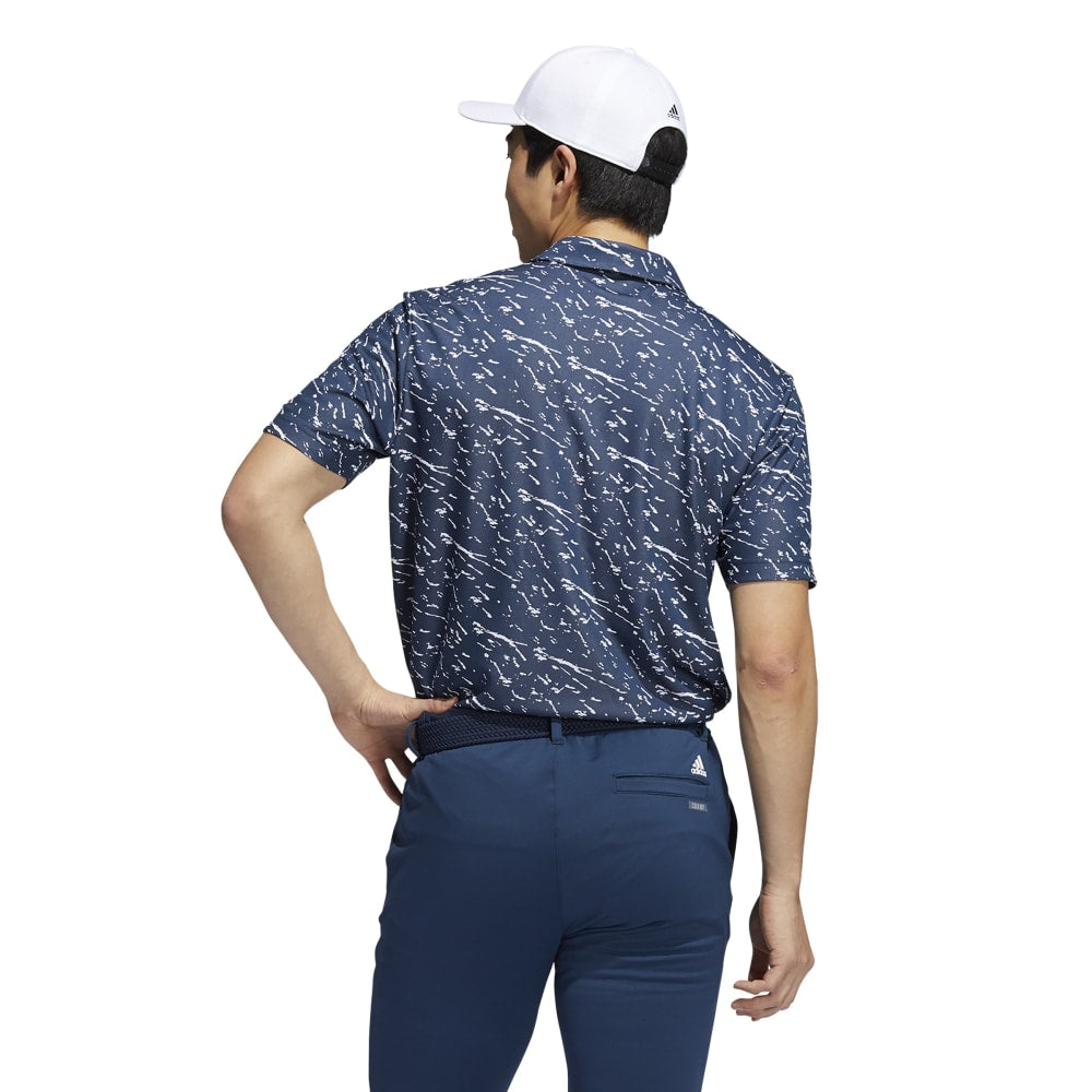 Adidas Mens Golf Primeblue Print Polo