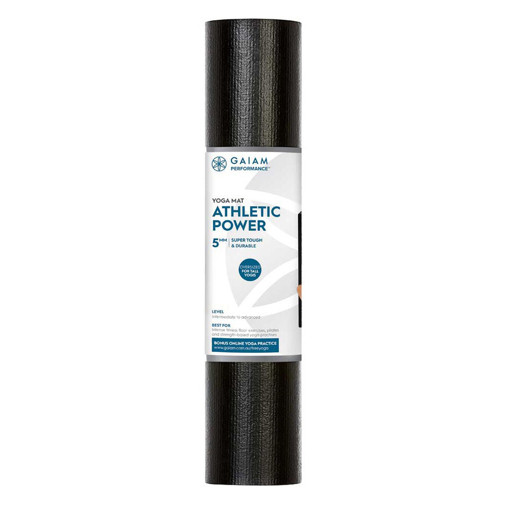 GAIAM PERFORMANCE ATHLETIC POWER 5MM YOGA MAT