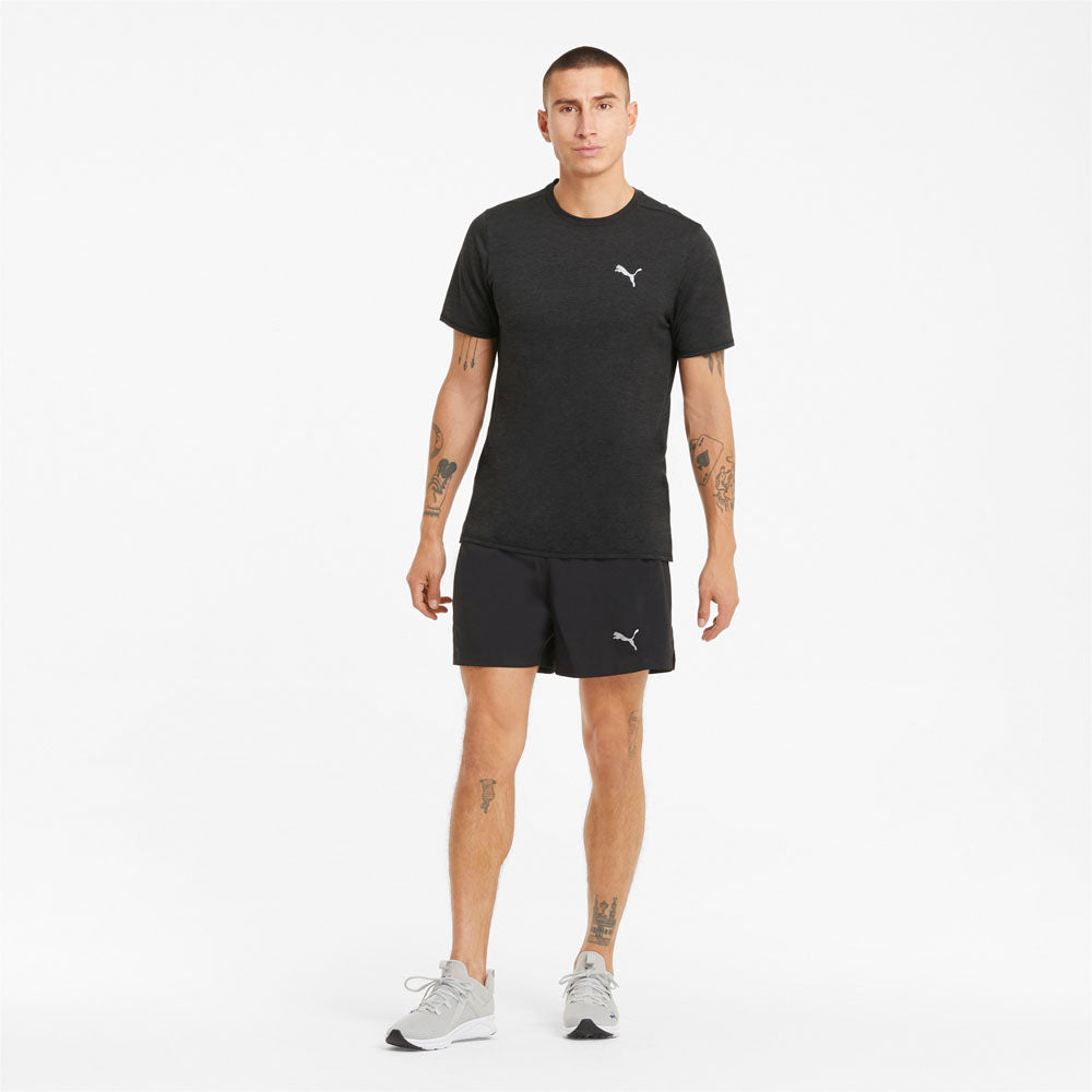 Puma Mens Favourite Heather Short Sleeve Running Tee