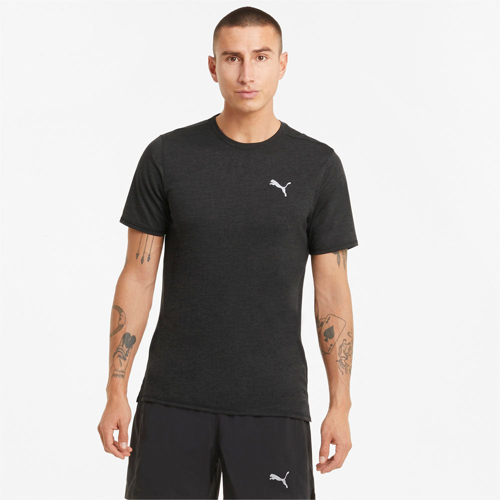 Puma Mens Favourite Heather Short Sleeve Running Tee