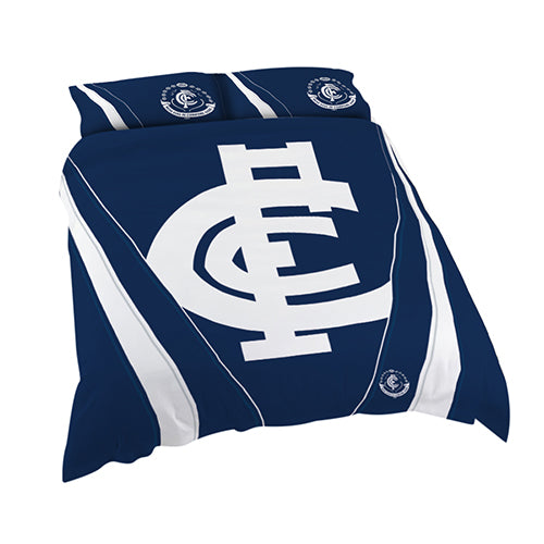 AFL QUILT COVER QUEEN CARLTON BLUES