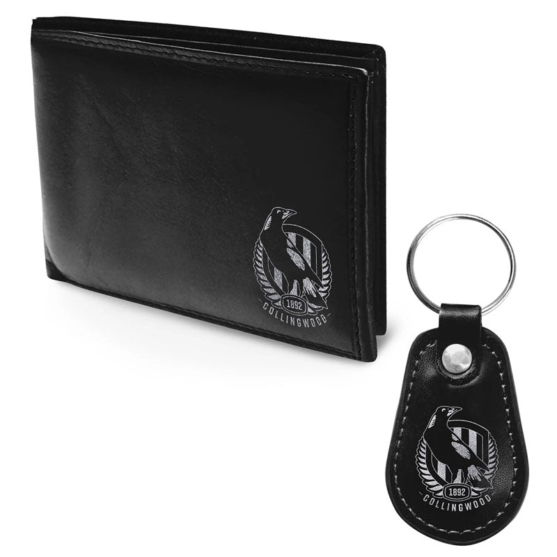 AFL Collingwood Wallet and Keyring Gift Pack