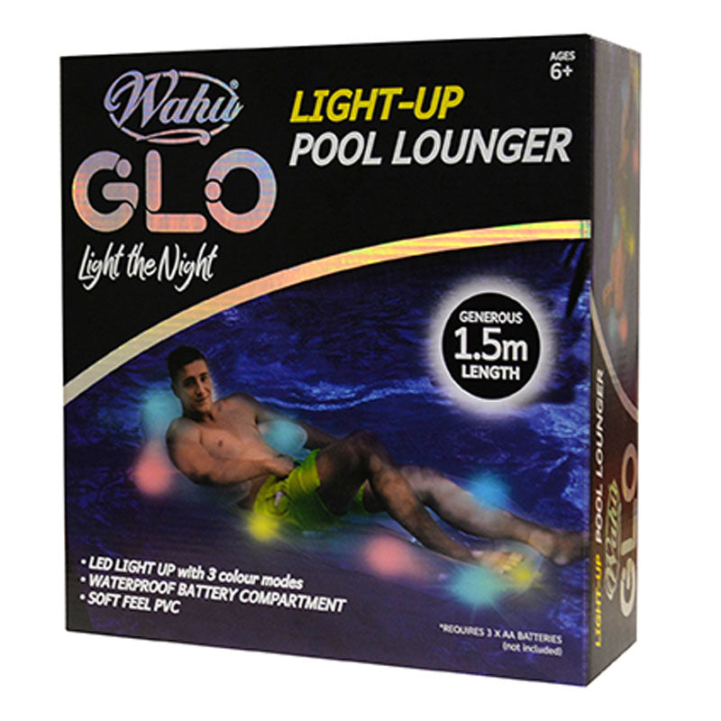 WAHU GLO LIGHT UP POOL LOUNGER