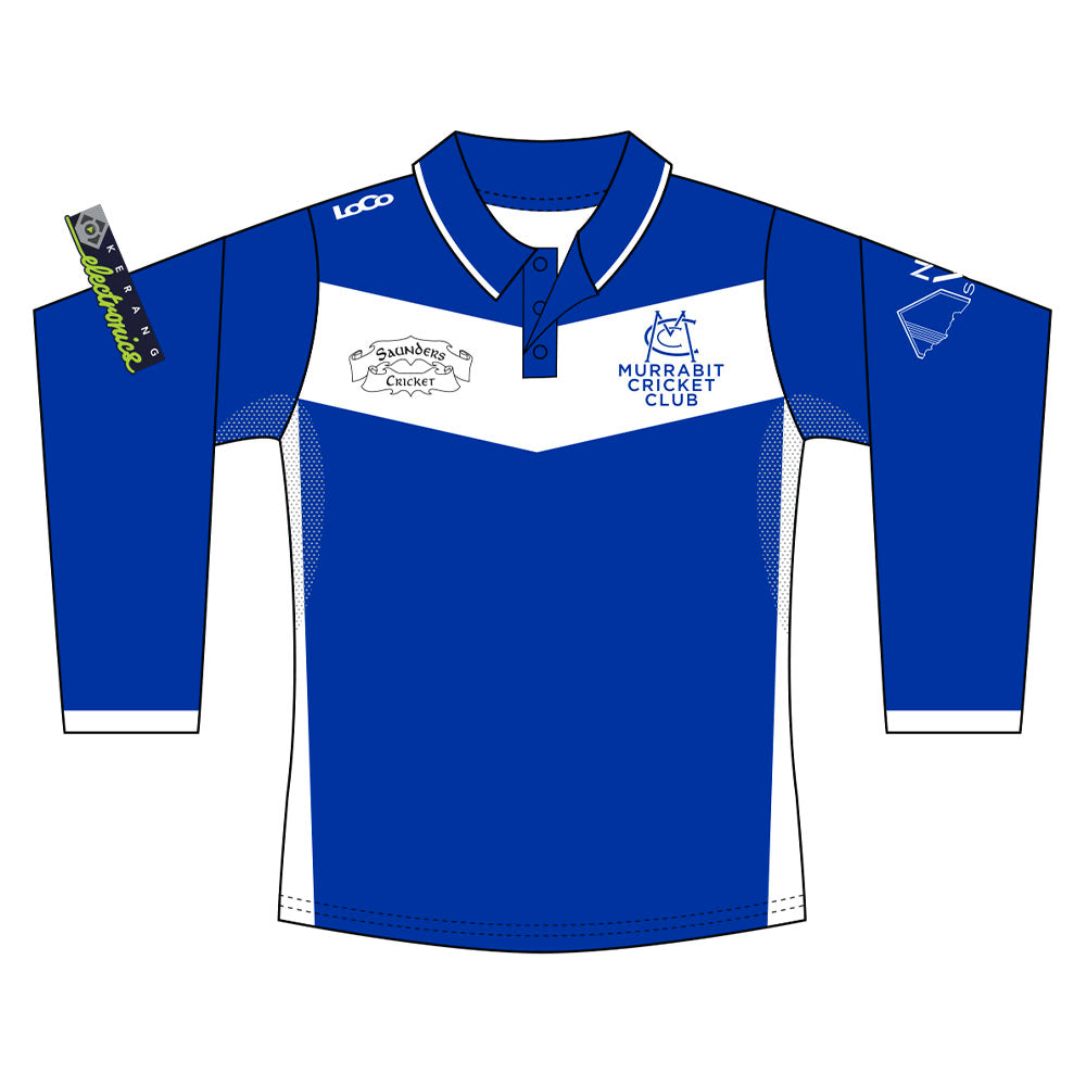 Loco Mens Long Sleeve Playing Shirt Murrabit Cricket Club