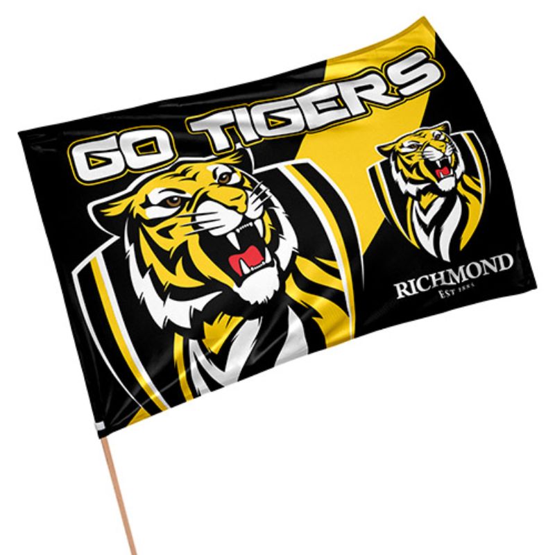 AFL GAME DAY FLAG RICHMOND TIGERS