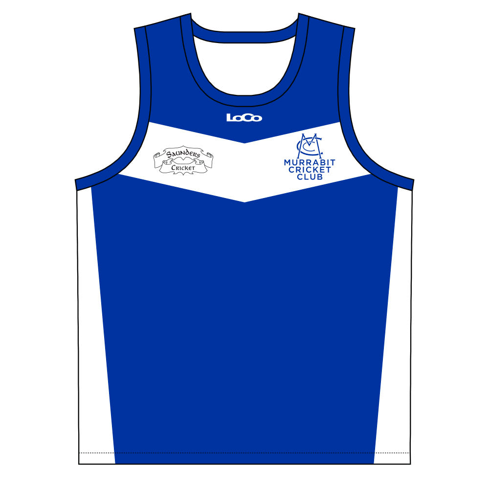 Loco Mens Singlet Murrabit Cricket Club