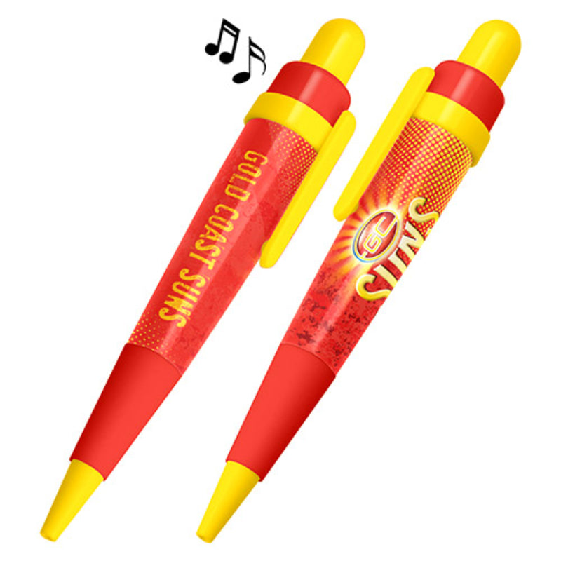 AFL MUSICAL PEN GOLD COAST SUNS