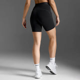 2XU Womens Form Stash Hi-Rise 6 Inch Compression Short
