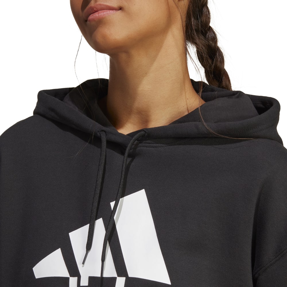 Adidas Womens Big Logo French Terry Oversized Hoodie
