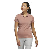 Adidas Womens Ultimate365 Solid Short Sleeve Polo Shirt