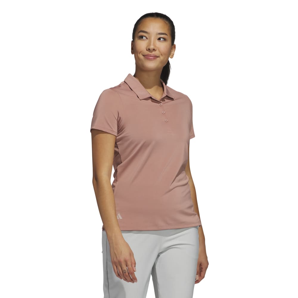 Adidas Womens Ultimate365 Solid Short Sleeve Polo Shirt