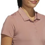 Adidas Womens Ultimate365 Solid Short Sleeve Polo Shirt