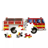 Melissa & Doug - Giant Fire Truck Floor Puzzle 24 Piece