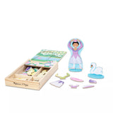 Melissa & Doug - Magnetic Dress-Up Play Set - Ballerina & Fairy