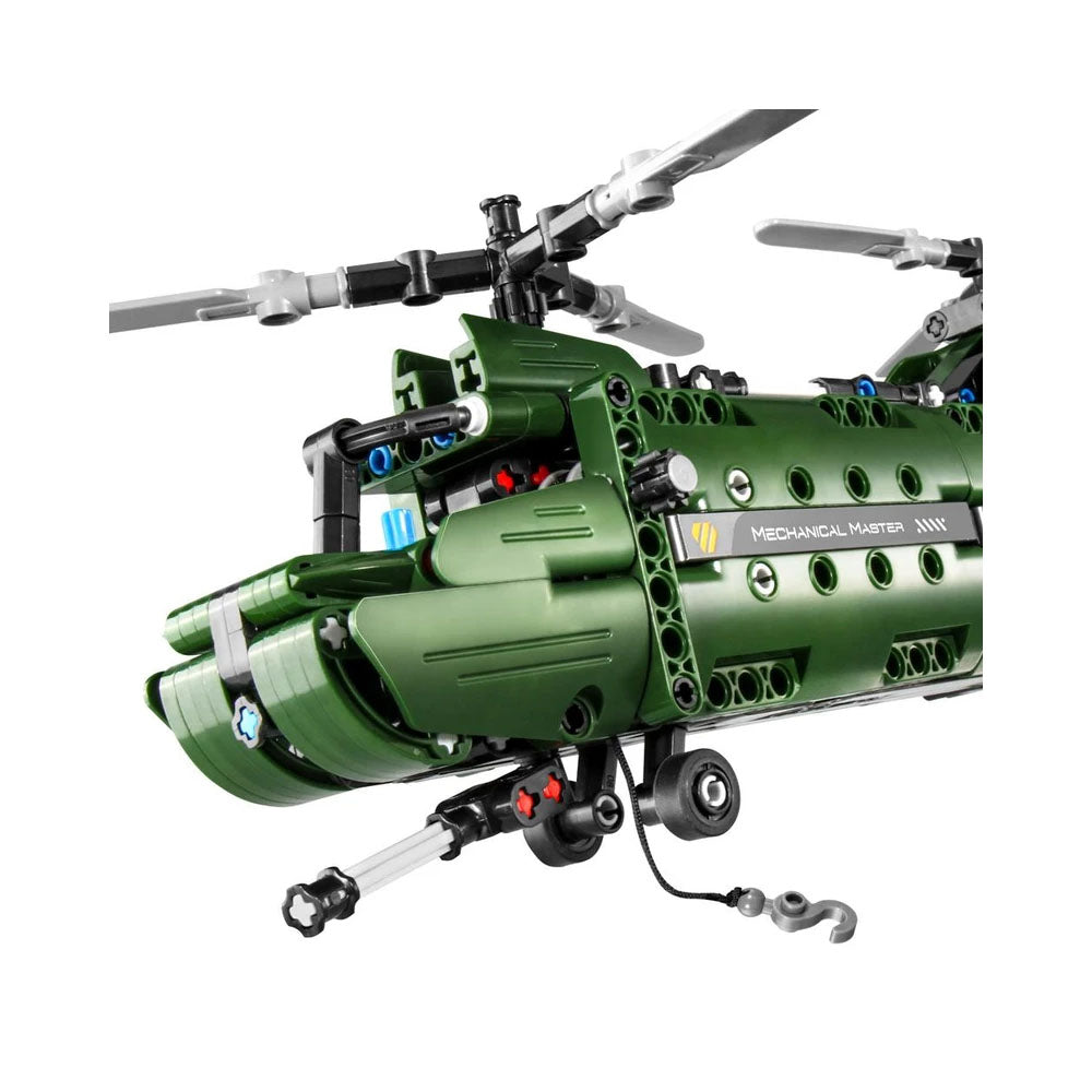 Mechanical Master 6809 Military Helicopter 2 In 1