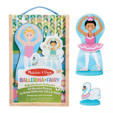 Melissa & Doug - Magnetic Dress-Up Play Set - Ballerina & Fairy