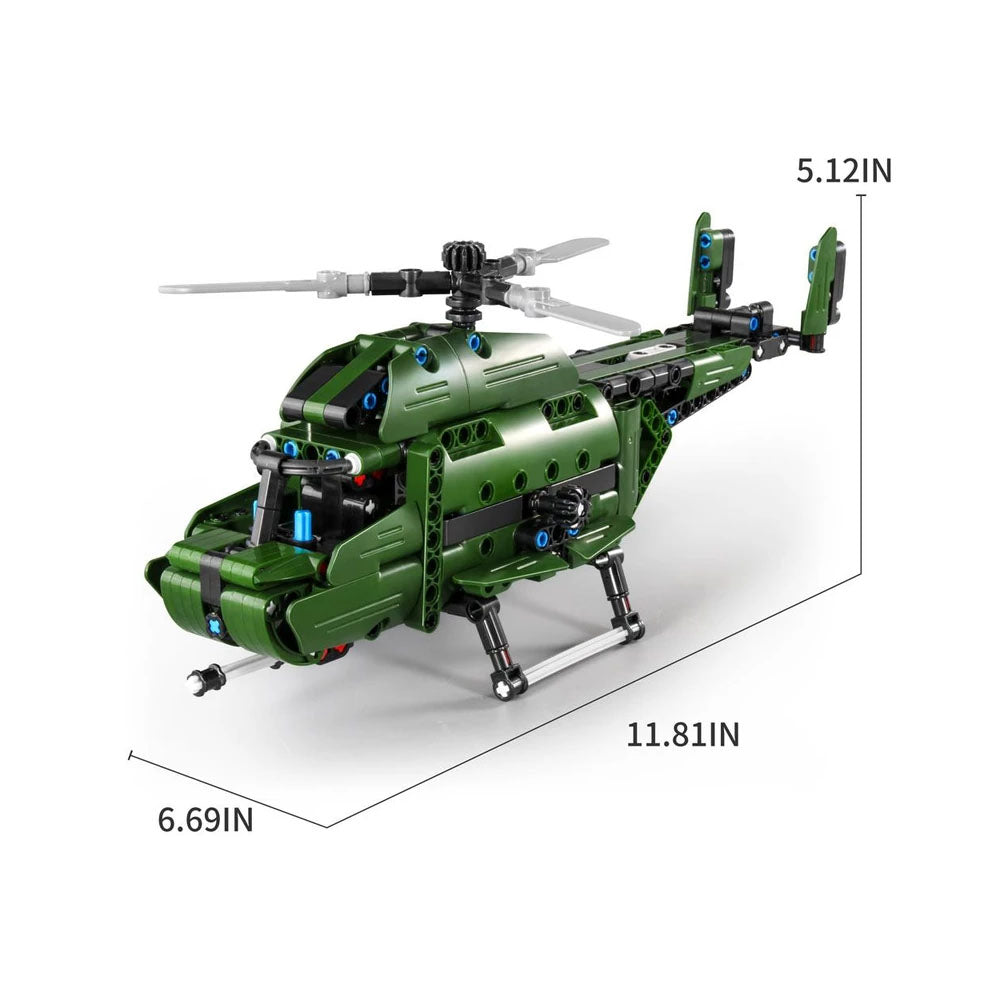 Mechanical Master 6809 Military Helicopter 2 In 1